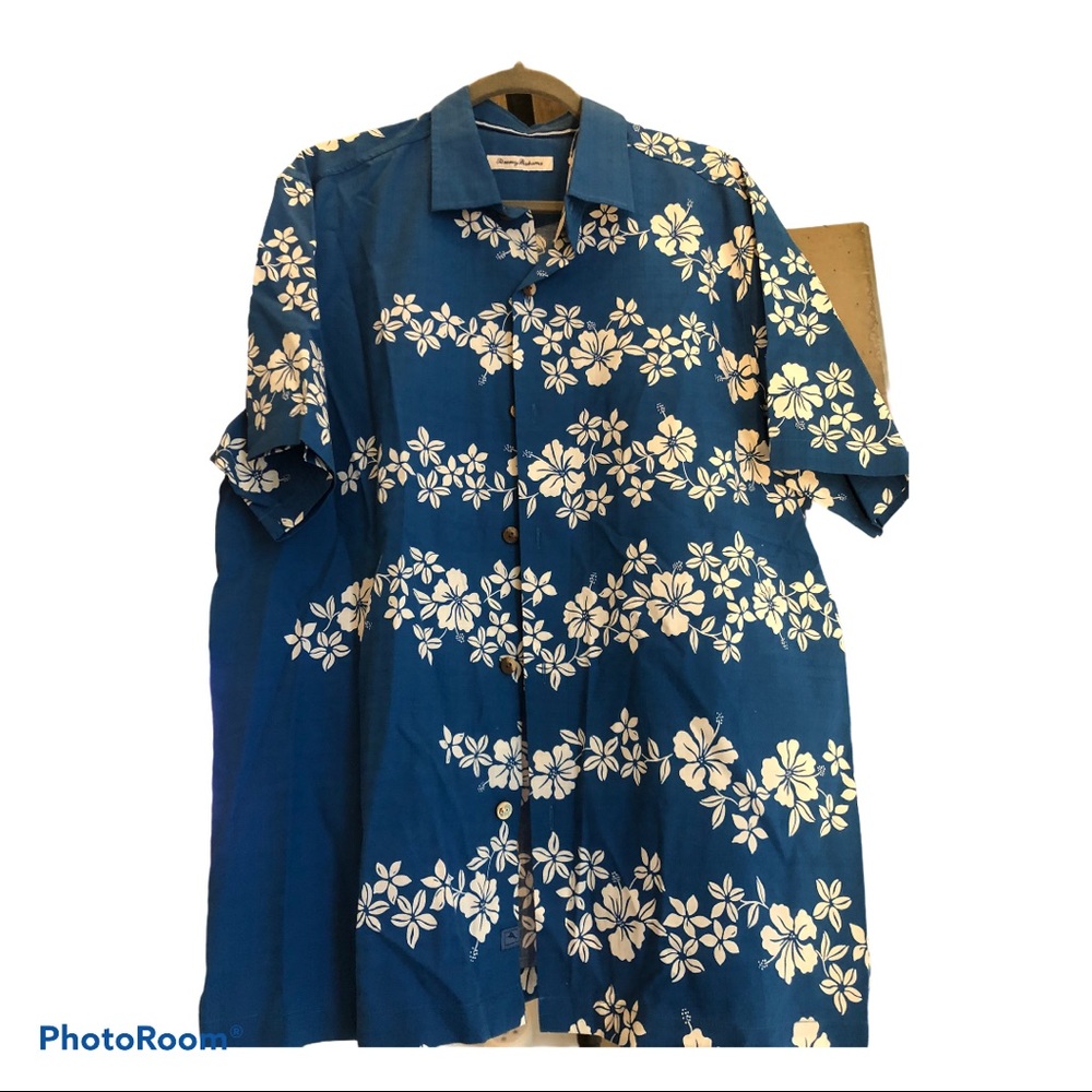 NWT Tommy Bahama Cotton & Silk Button Down Shirt